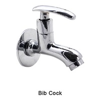 Bib Cock - Brass, 10x5cm, Chrome Finish | Easy Installation, Durable Design, Water Efficient, Leakproof Seal