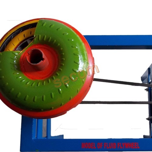 cut section model of fluid fly wheel