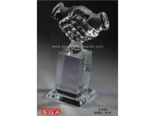 Crystal Hand Trophy