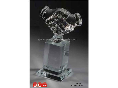 Crystal Hand Trophy