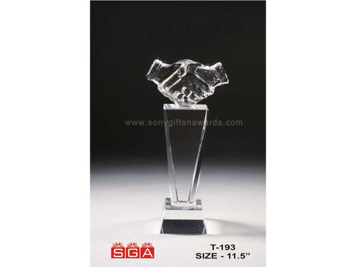 Crystal Hand Trophy