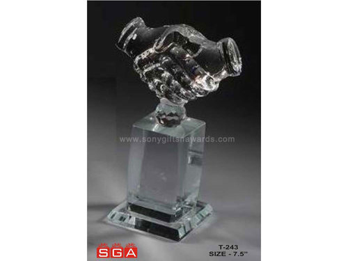 Crystal Hand Trophy
