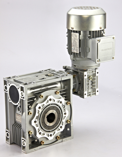 DOUBLE-WORM GEARED MOTOR