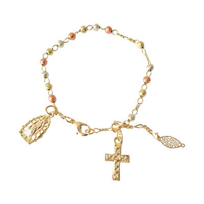 THREE TONE BEADS DESIGN BRACELETS