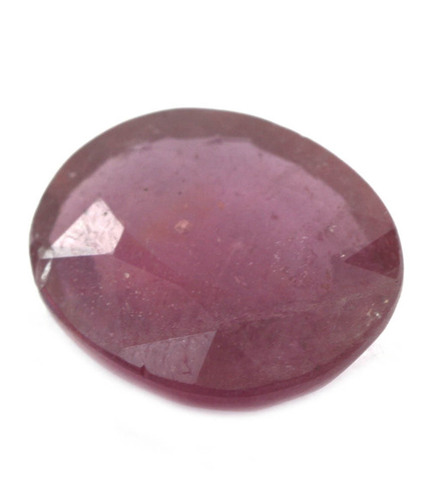 4.25 Cts Natural Ruby Gemstone - 10.89x9.15x3.97mm, Purple-Red Oval Mixed Cut, Investment Grade