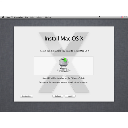 Mac OS Installation