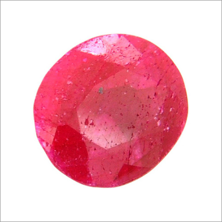 Manik Oval Faceted 9.25 Ratti Natural Ruby Gemstone
