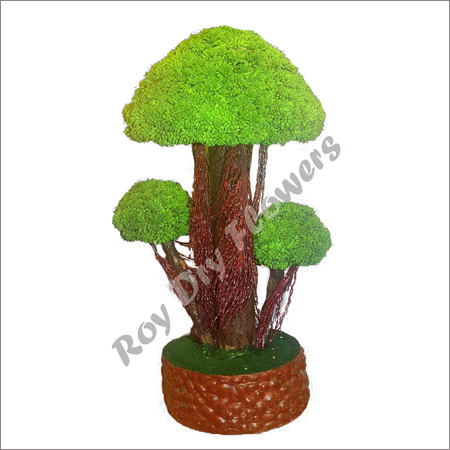 ARTIFICIAL BONSAI - Plastic and Wood, 12 Inches, Green | Realistic Look, Durable, Easy Maintenance
