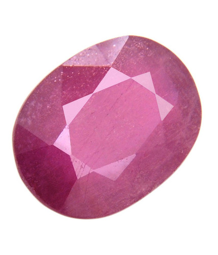 Oval Faceted Natural Ruby 5.25 Ratti Gemstone Online Buy Anywhere - 5.20 Carat, Red, Oval Cut, Burma Origin, Natural Ruby