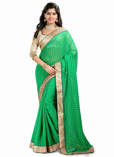 Circle print on saree