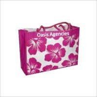 Printed Jute Beach Bag