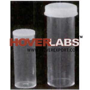 SPECIMEN TUBES PLASTIC TRANSPARENT