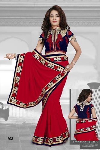 Lace Border Saree