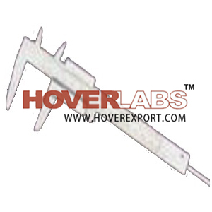 VERNIER CALIPER, Heavy-Duty - Chrome-Plated Body 6"/15cm, Depth Gauge, Dual Units, Sliding Jaw