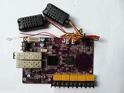 Control Card Reolite - PCB 100x70 mm, 12V DC | LED Display, Humidity & Temperature Sensing, Audio Output, Fiber Optic Connection, Remote Power Control