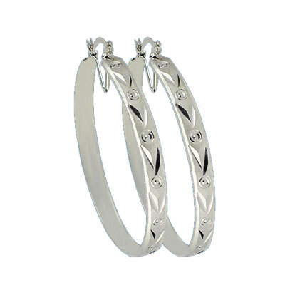 Silver Plated Hoop Earrings