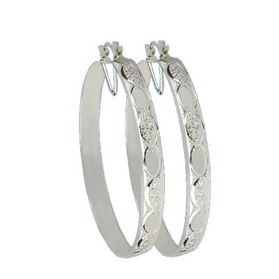 6MM SILVER PLATED HOOP EARRINGS