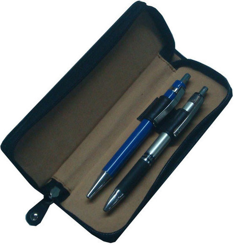 Leather  Double Pen Case