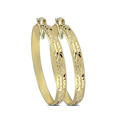 6MM Gold Plated Hoop Earrings - 6MM Diameter, Hinge Fastening | Elegant Design, Durable Material, Stylish Accessory
