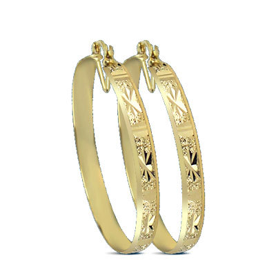 6MM GOLD PLATED HOOP EARRINGS