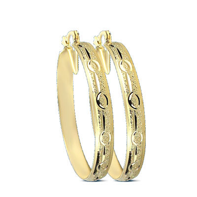 6MM GOLD PLATED HOOP EARRINGS