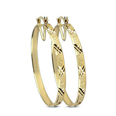 6MM GOLD PLATED HOOP EARRINGS