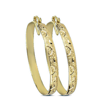 6MM GOLD PLATED HOOP EARRINGS
