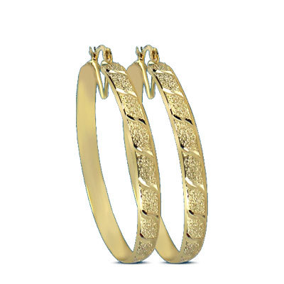 6MM GOLD PLATED HOOP EARRINGS