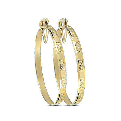 6MM Gold Plated Hoop Earrings - Gold Plated, 6mm Diameter, Gold Color | Nickel Free, Hinge Clasp, Elegant Style, 2 Grams