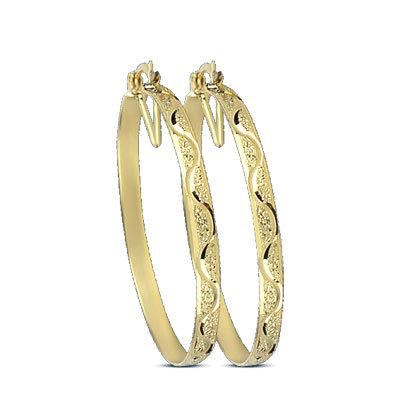 6MM GOLD PLATED HOOP EARRINGS