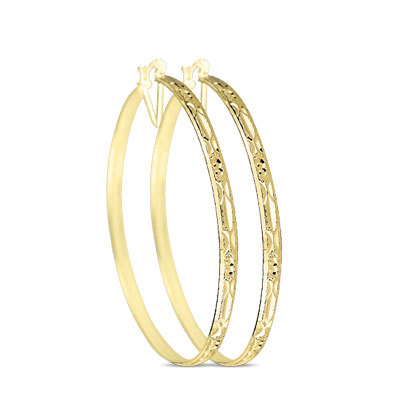 6MM GOLD PLATED HOOP EARRINGS