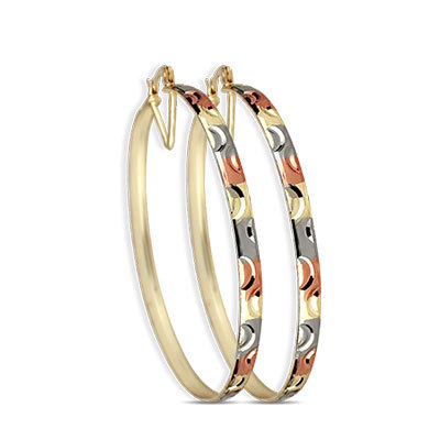 Tri Color Earrings