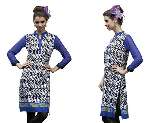 Low Range Front And Back Designer Kurti