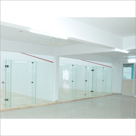 Squash Court Back Wall Glass System