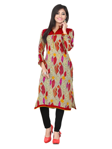 Simple And Designer Cambric Cotton Kurti