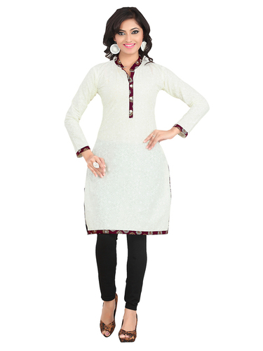 Simple And Designer Cambric Cotton Kurti