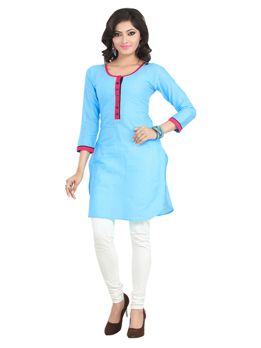 Simple And Designer Cambric Cotton Kurti