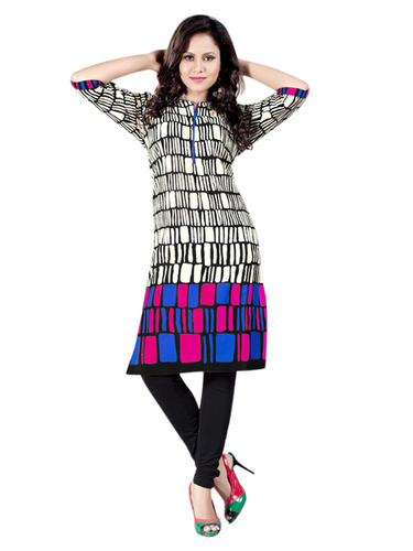 Simple And Designer Cambric Cotton Kurti