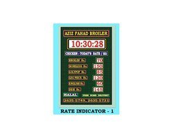 Rate Indicator 1 Digital Clock