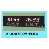 2 Country Time Digital Clock