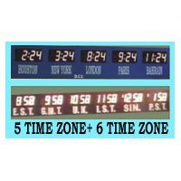 5 Time Zone 6 Time Zone Digital Clock