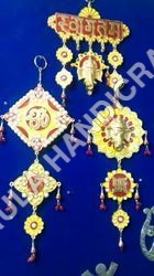 White Metal Shri Ganesh Namah Door Hanging