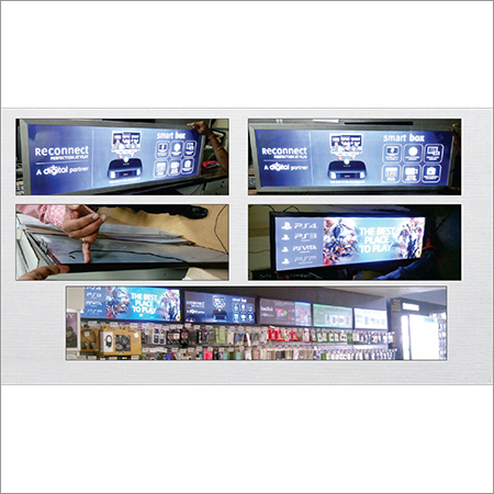 Slim LED clip-on box Signage