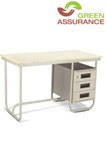 Godrej Executive Table - Metal Wood, 70x45x75 cm, Beige | Spacious Top, Durable Drawers, Sturdy Frame