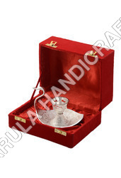Silver Plated Table Decor Brass Candle Swan