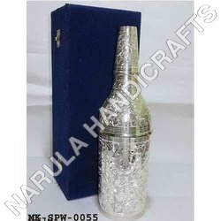 Silver Plated Brass Wine Bottle Holder