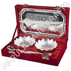Brass Silver Plated Bowl Set