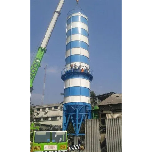Cement Silo - Steel, High Storage Capacity, Semi-Automatic | Durable, Anti-Corrosive Finish, Easy Installation, Moisture Protection, 1-Year Warranty