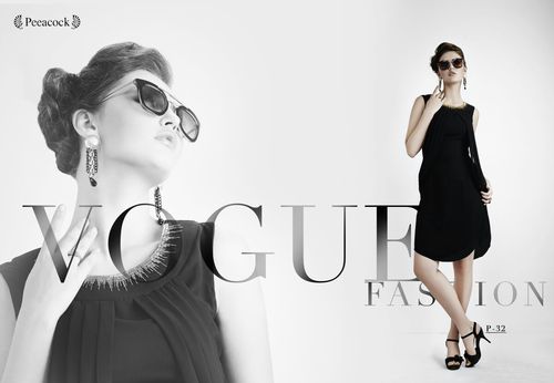 Sleevless Black Georgette Kurti