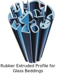 Rubber Extruded Profile for Glass Beddings